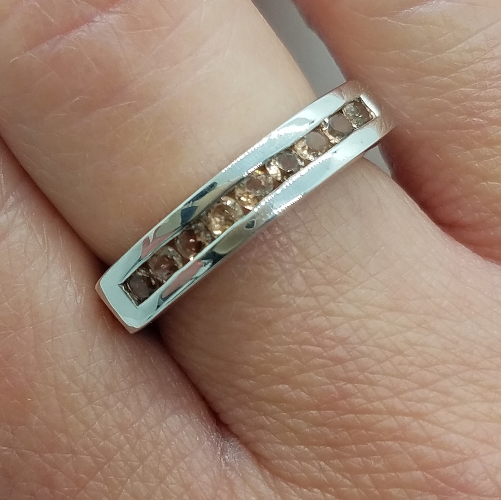 Sz8 Andalusite 925 Silver Ring